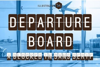 Font Design Inspired by Travel Departure Boards