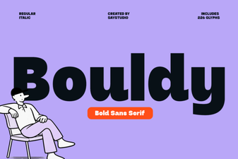 Bouldy Font: Designs That Stand Out
