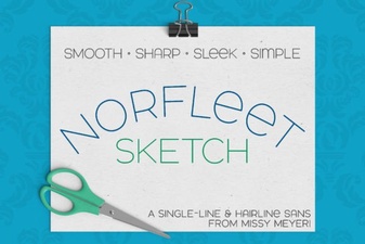 Designing with the Norfleet Sketch One-Line Font